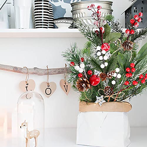 QJUZO-Christmas-Pine-Cone-Picks-Decorations-18-Pack-Artificial-Christmas-Picks-and-Sprays-Red-Berry-Stem-Branches-with-Holly-Leaves-for-Xmas-Tree-Christmas-Wreath-Winter-Holiday-Wedding-Dcor