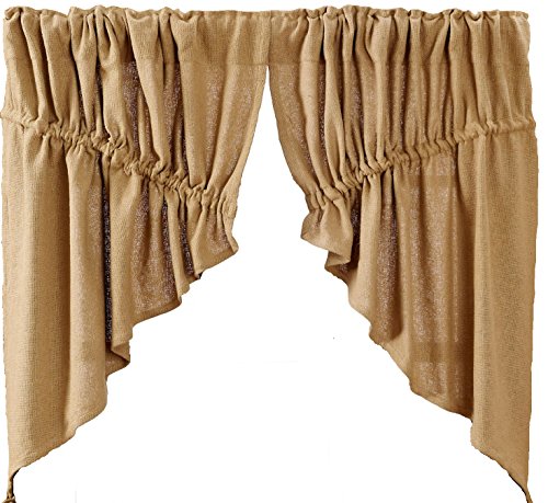 Deluxe Burlap Natural Tan Prairie Swag