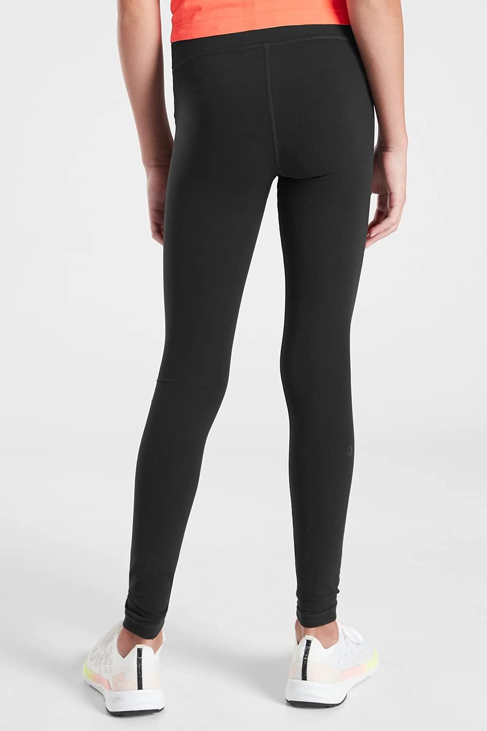 Haloumoning Legginsy dziewczęce spodnie do jogi, jednokolorowe, do biegania, spodnie sportowe, spodnie treningowe, elastyczne, nieprzezroczyste spodnie dla dzieci
