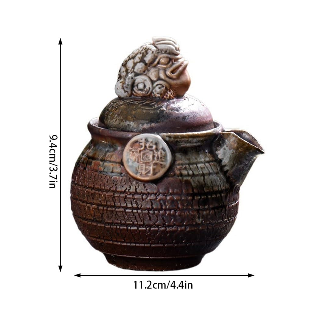 Ceramiczny czajniczek salon czajniczek zestaw do herbaty ręcznie robiony pixiu kreatywny retro czajniczek ręczny czajniczek Kung Fu popołudniowa herbata impreza dekoracja dzbanek do herbaty ceramiczny