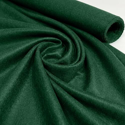 Bottle Green Acrylic Plain Felt Arts and Craft Fabric Material for Sewing Embroidery Decorations 88cm Wide 1 Meter Pre Cut (Bottle 1 Meter Pack)
