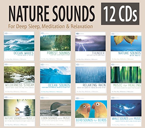 NATURE SOUNDS 12 CD Set: Ocean Waves, Forest Sounds, Distant Thunder, Sounds of Nature with Music, Wilderness Stream, Ocean Sounds, Relaxing Rain, Music for Healing, Loon Sounds, Whale Sounds