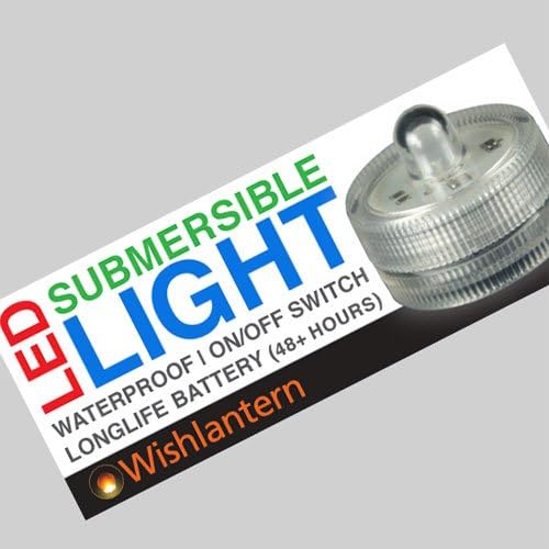 Wishlantern Submersible LED Tea Lights (Waterproof) Brand