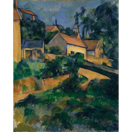 Cézanne Route tournante à Montgeroult tableau impression giclée salon et galerie