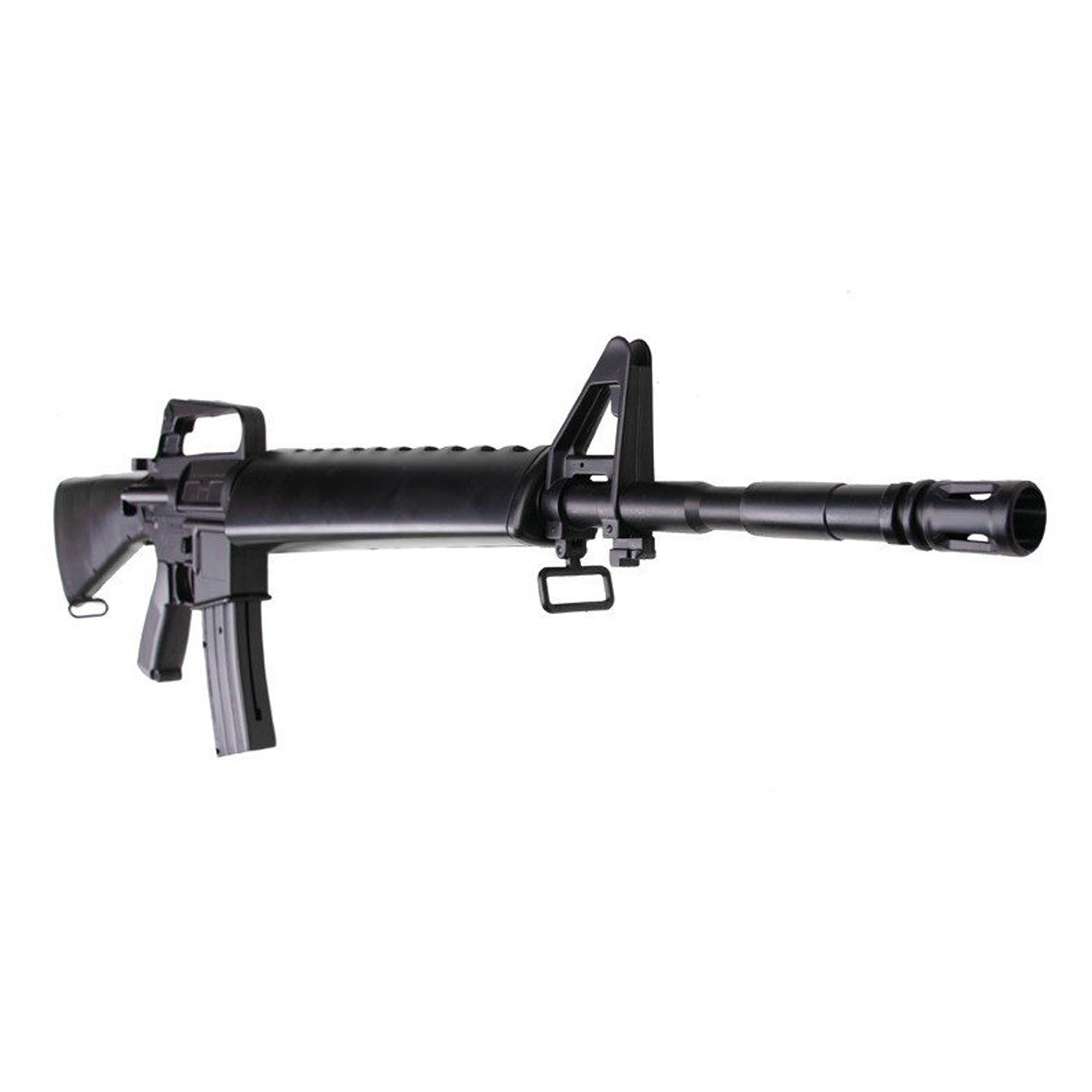 Fucile Airsoft M16-A2 / Modello a Molla/Colpo Singolo/Materiale: plastica ad Alta Resistenza/Colore: Nero/Potenza 0,5 Joule