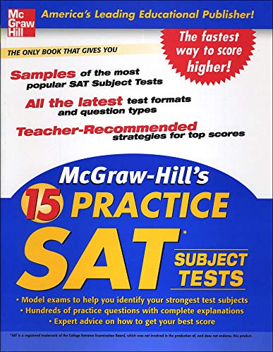 Mcgraw-hill's 15 Practice Sat Subject Tests