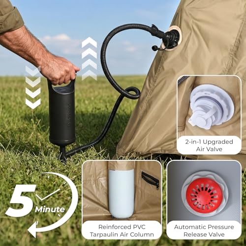 Carpa inflable para camping Outvita 4 personas miniatura 6