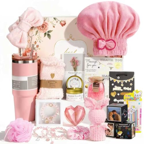 Birthday Valentines Day Gifts for Her, 21PCS DIY Photo Pop Up Box...