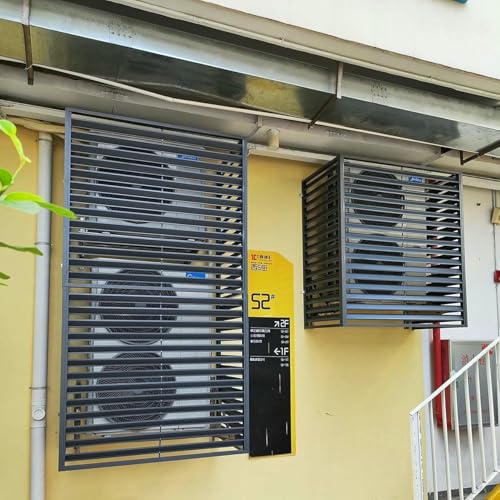 Écran de clôture de climatisation caché pour masquer l'unité extérieure du balcon