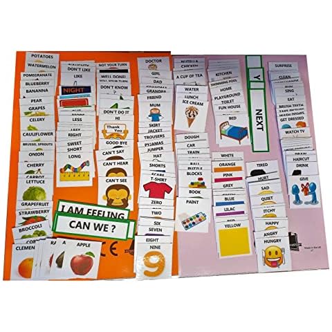 Autism Non Verbal communication Bumper pack of communication flash cards, learning tool of English for beginners, pre school SEN PECS - 210 pieces Cover