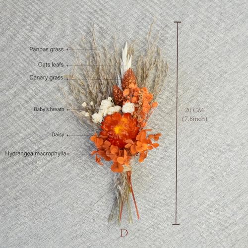Mini ramo de flores secas Boho estilo D miniatura 2