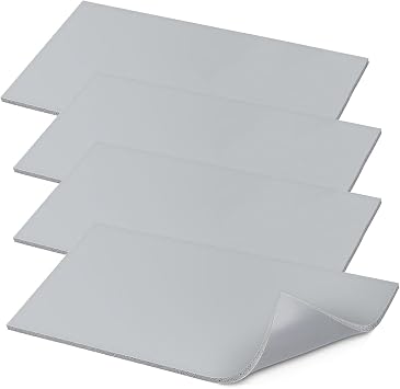 4 Pcs Silicone Heat Press Mat, 8x4 Double-Sided Resistant Foam Ironing Pad Heat Press Accessories for Hat HTV Press Transfer Vinyl DIY Transfer Ironing