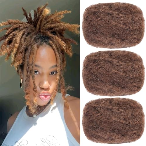 Extensions Human Hair Afro Kinky 8" pour en finir avec les dreadlocks fines et cassantes