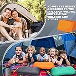 Yulejo 3 Pcs Inflatable Camping Travel Pillow Ultralight Portable Backpacking Pillow for Neck Lumbar Support Camp Hiking Sleeping, 3 Colors - Image 5