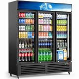 Mojgar 56 cu ft Triple Glass Door