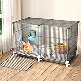 Photo Gallery godfsahg gabbia per conigli con vassoio rimovibile e piattaforma rotolante gabbia per porcellini d india villa in rete metallica,piccola casa per animali per furetto,cincillà,riccio (siz Photo Gallery godfsahg gabbia per conigli con vassoio rimovibile e piattaforma rotolante gabbia per porcellini d india villa in rete metallica,piccola casa per animali per furetto,cincillà,riccio (siz