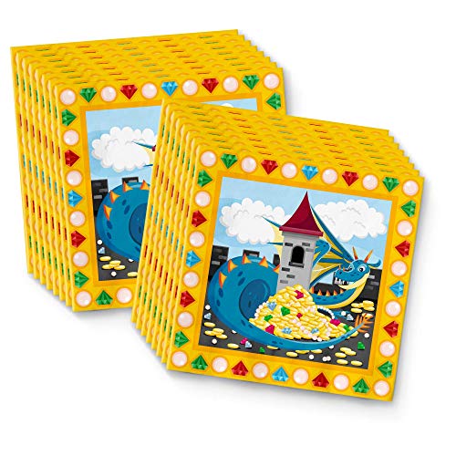 Mythical Dragon Birthday Party Supplies Set Plates Napkins Cups Tableware Kit For 16 #TOP5