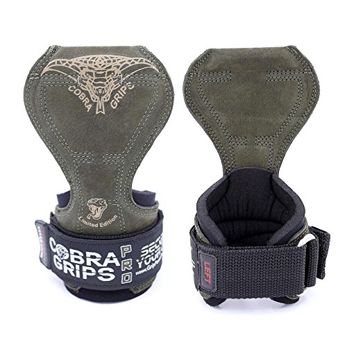 Image of Cobra Grips Weight Lifting Gloves with Adjustable Neoprene Padded Wrist Wraps - Heavy Duty Alternative to Power Lifting Hooks for Deadlifts