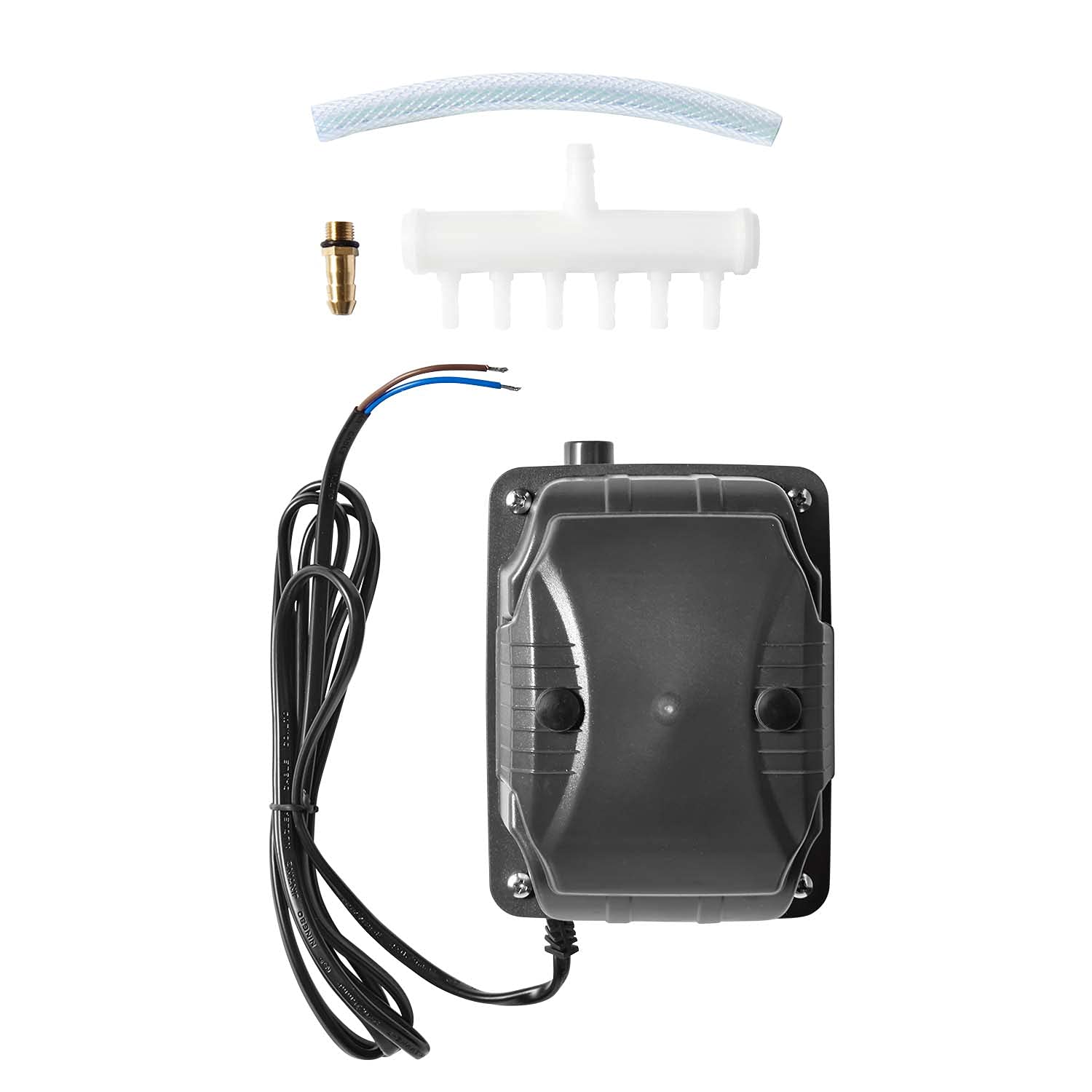 Swell UK Pond Air Pump 1200 With 6 Way Manifold & Brass Hosetail For Aeration & Oxygenation in