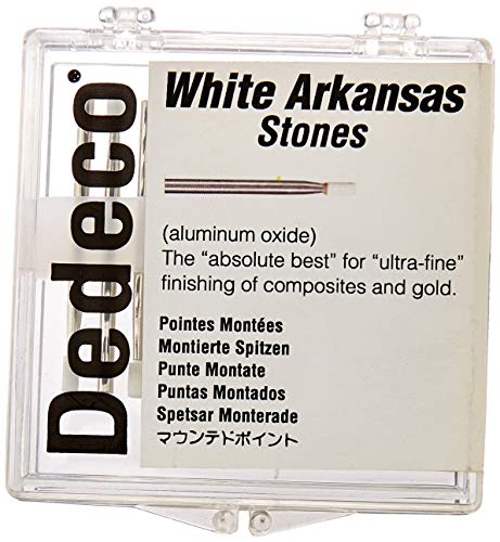 Dedeco 4509 White Arkansas Stones, HP 114 (CY1) (Pack of 12)