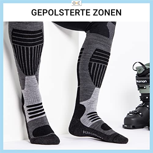 Occulto 2 Paar Herren Skisocken mit Polsterung – Bild 3