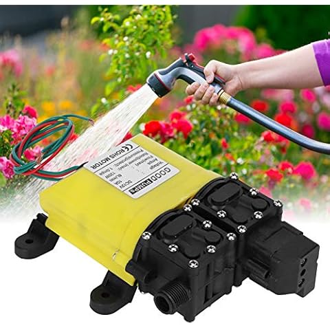 Kuuleyn Hochdruckreinigerpumpe, 12V 120W 8L Membran-Hochdruckpumpe mit Kupferanschluss Automatische Wassereinspritzpumpe für Gartensprinkler, Rasen Cover