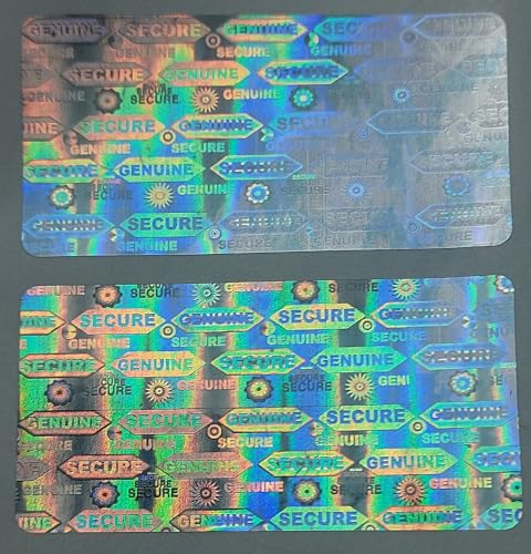 Image of LEPAH Hologram Sticker Secure Genuine, 180 Pcs, 25mmx50mm | VOID Tamper Evident