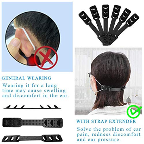 Moldura de suporte interno lavável 3D para máscara facial, acessórios de alça de orelha ajustável (8