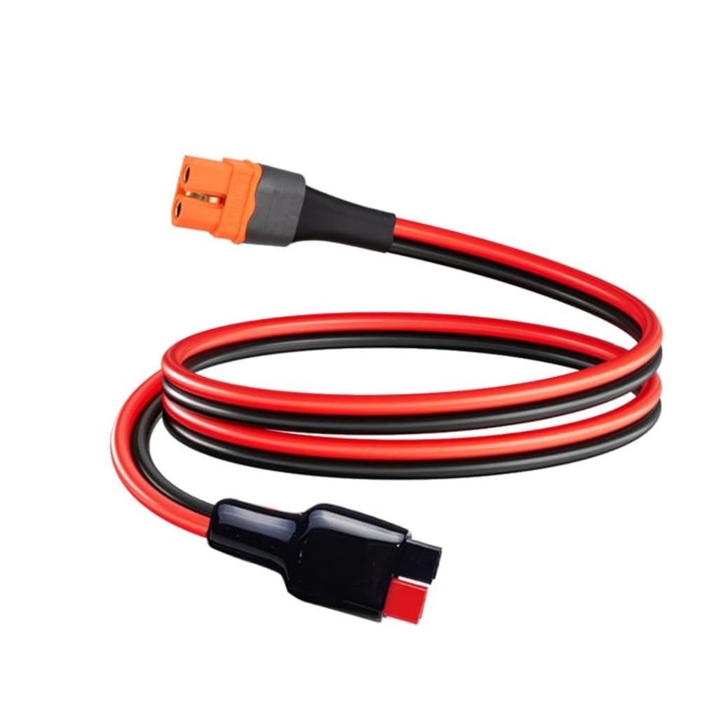 Podróżny 30A Andson Port do XT60IF Żeński kabel złącza 12AWG do zastosowań baterii i energii słonecznej