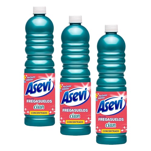 Asevi 21143 Fregasuelos Concentrado Cian - 1000 ml (Paquete de 3)