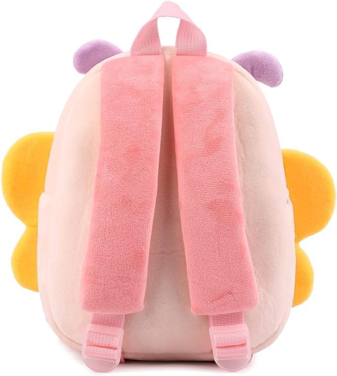 Image of MELVIS Cute Kids Backpack Toddler Bag | Plush Cartoon Mini Travel Bag for Baby Girl & Boy (1-5 Years) | Small Preschool Nursery Bag