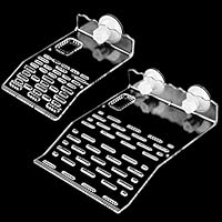 Schildkröten Klettern Plattform 2 Stück Zoomed Turtle Dock, Schildkröte Sonnenbad Plattform,Aquarium Float Dekoration Bask (transparente Farbe, Norm)