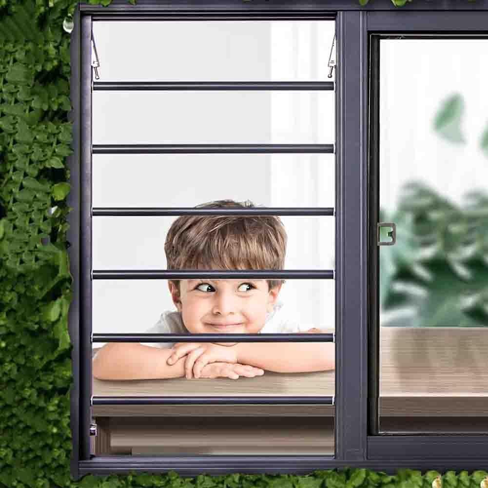 Protectores de ventana de seguridad para niños, barras de ventana seguras para el hogar para evitar caídas accidentales y mejorar la seguridad del hogar