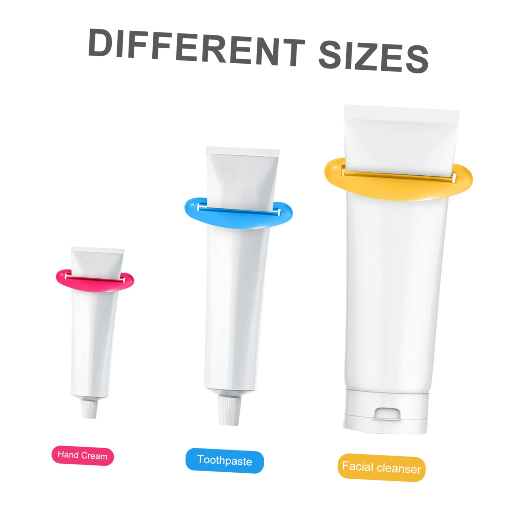 TOBBOMEY 2sets Toothpaste Squeezing Tools Tube Squeezers Pigment Tube Squeezers Toothpaste Dispenser Travel-Sized 18pcs*2