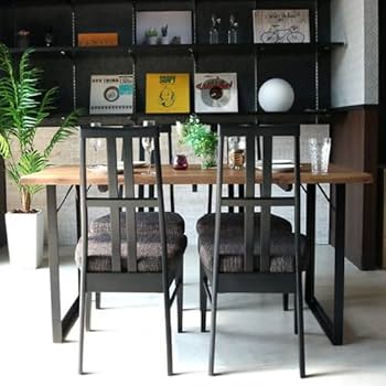 Amazon｜ダイニングセット 4人掛け 135 無垢 無垢材 ダイニング