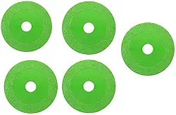 Kit 5 Discos Multiuso para Corte de Espelho Porcelanato, Cerâmica, Espelho, Vidro 100mm (Verde)