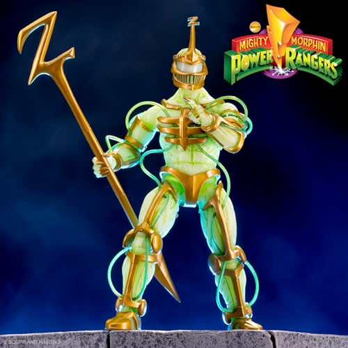 super7 ultimates mighty morphin power rangers lord zedd imperial gold glow - 734 power rangers action figure with accessories
