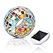 Solar Powered Mosaic Glass Ball Garden Lights,Dream Wings Color Changing Solar Night Lights,Waterproof Rechargeable Solar Table Desk Lights Lamp for Indoor or Outdoor Decorations