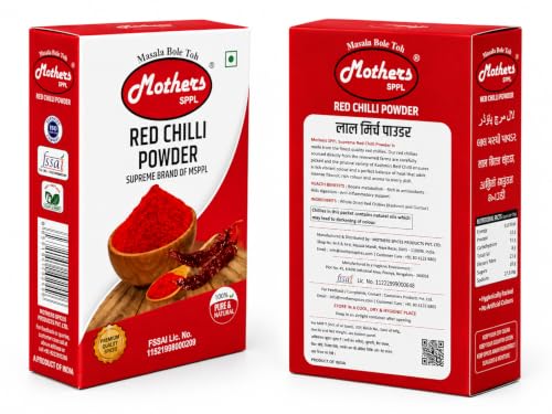 Image of MOTHERS SPPL Red Chilli Powder 100 gram, Lal Mirch Powder Patna Quality Lal Mirchi Powder Perfect for Cooking, Pickles, Gravies & Traditional Indian Dishes