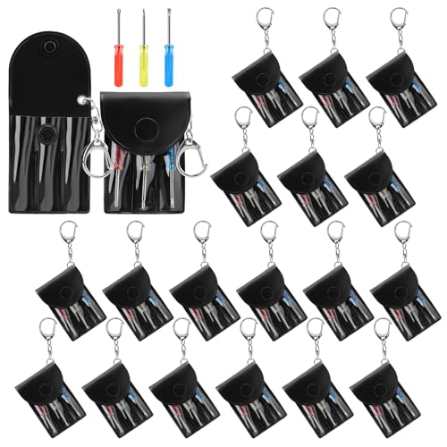 HOFASON Mini Screwdriver Keychain Set Bulk 20 Pcs Small Bulk Gifts for Men Adults Teens Stocking Stuffers Party Favors Prizes for Adults Men Mini Tools Gifts for Employee Coworkers