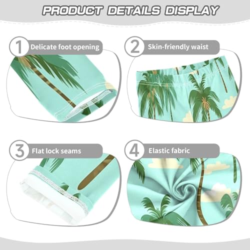Bolaz Toddler Girls Leggings Printed Yoga Pants Leggings Coconut Tree for Kids3
