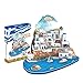 JW-MZPT Greca Aegean Sea 3D Puzzle per Bambini Puzzle Giocattolo educativo Costruzione Modello di Carta