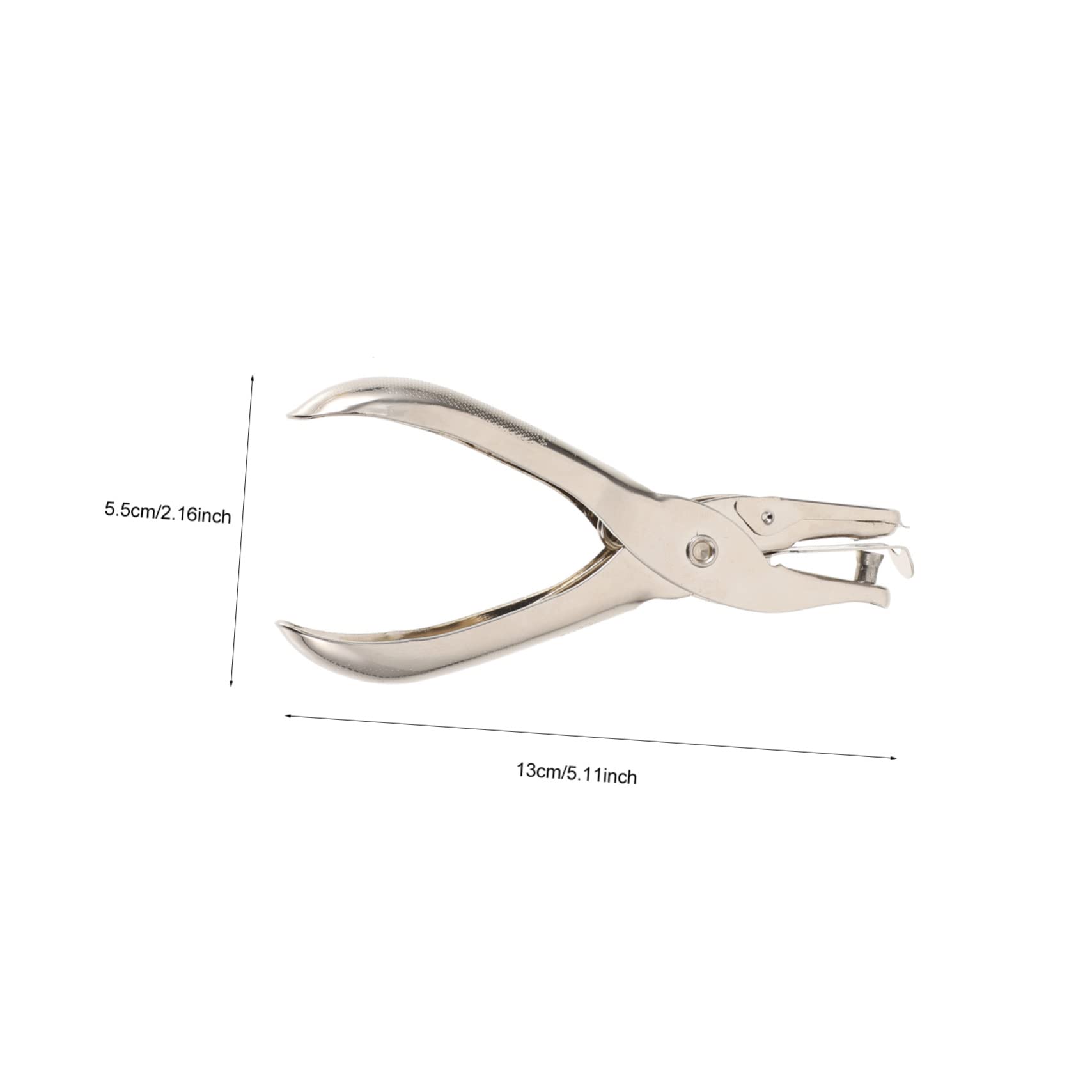 Housoutil Alloy Fasteners Craft DIY Brads Punch Round Star Shape Puncher for Handmade Projects