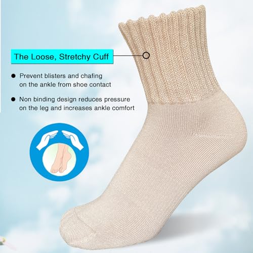 Womens Thick Cushioned Boot Socks Winter Warm Socks Cozy Crew Socks 4 Pairs3