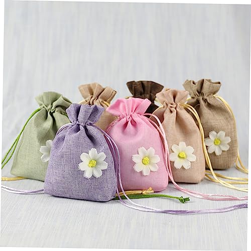 minkissy 12 bolsas de lino con cierre para lavanda miniatura 6