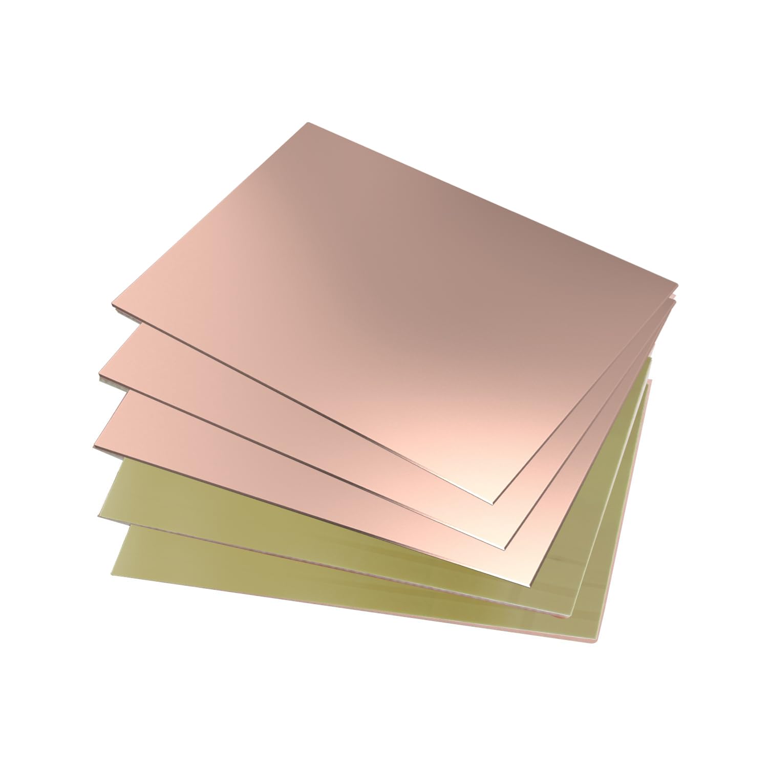 Aoje-Link Single Side Copper Clad PCB Laminate Circuit Board, FR-4 Glass Fiber, 70 x 50 x 1.5mm, 5pcs