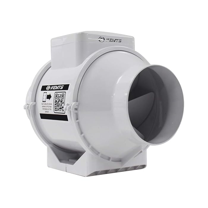 Buy VENTS UK 4 inch Loft Mounted Inline Shower Ceiling Powerful