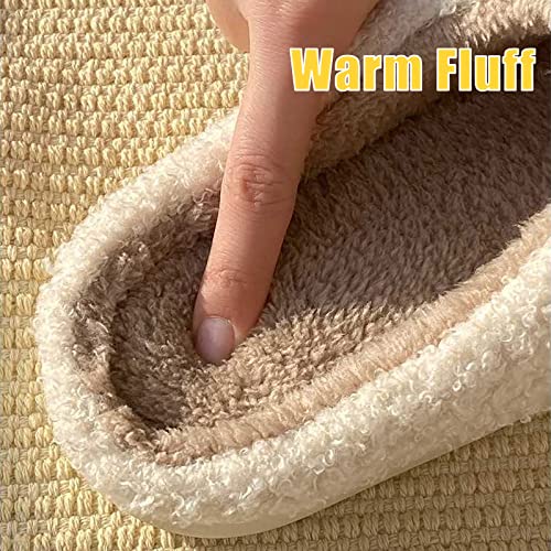 Smile Face Slippers for Women and Men, Retro Comfy Warm Soft Fuzzy Plush Slip-On House Shoes Funny Cute Happy Smile Home Winter Warmies Pillow Cloud Memory Foam Fluffy Slipper for Indoor & Outdoor4