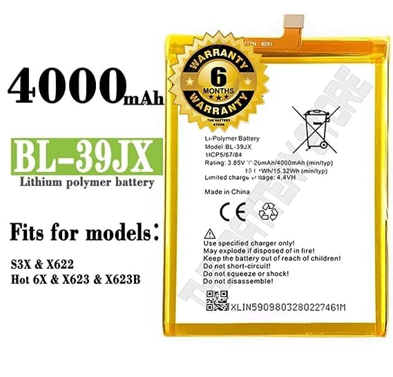 Image of Original BL-39JX Battery for Infinix Hot S3X S3-X X622 39JX Battery with 6 Months Warranty ** (J00204)
