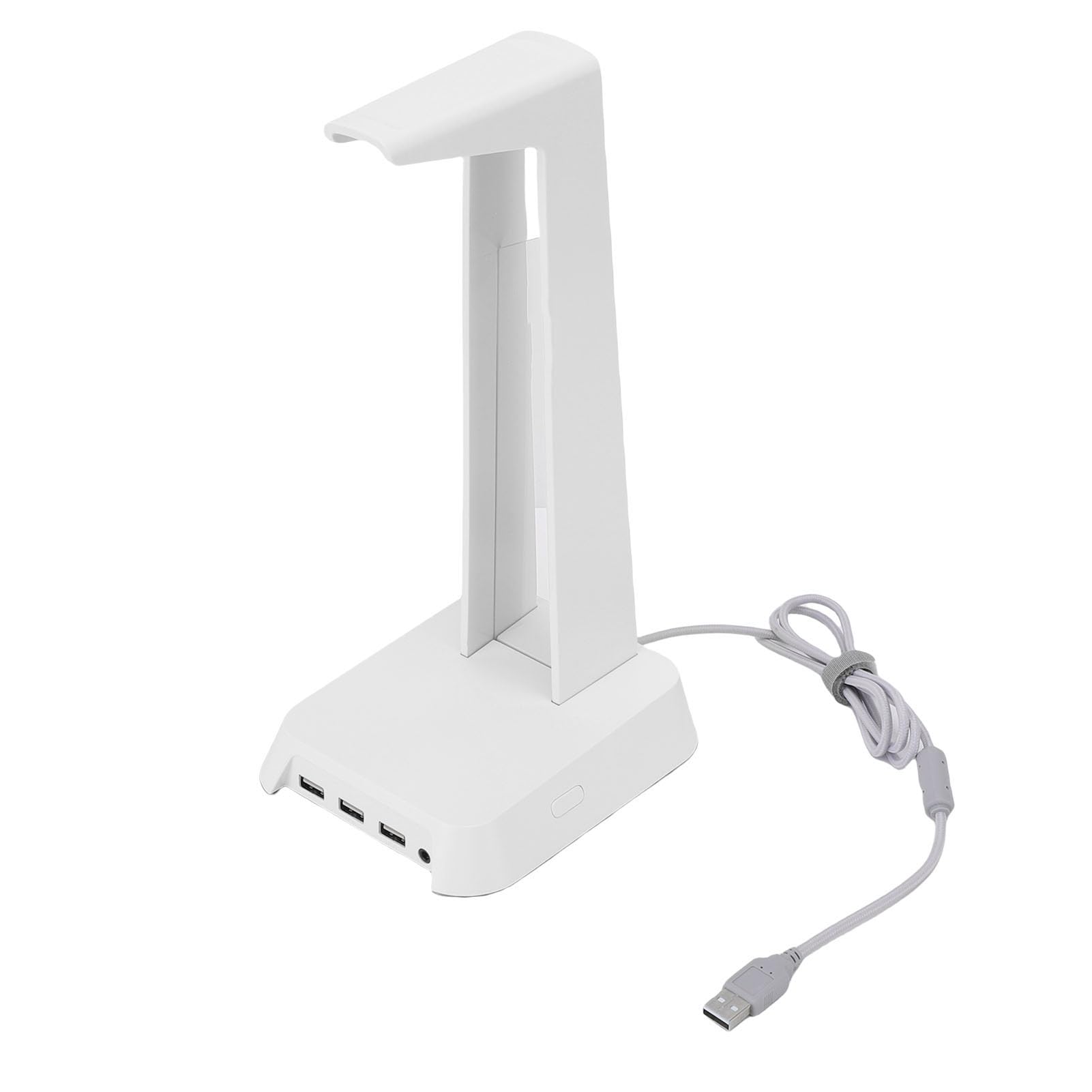 Cryfokt Stable Headset Holder Stand with RGB Light (WHITE) | Materiale ABS, connettività USB, design moderno, migliora la configurazione , si adatta a vari di cuffie